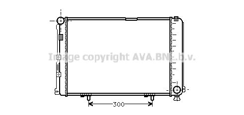 AVA QUALITY COOLING Радиатор, охлаждение двигателя MS2067